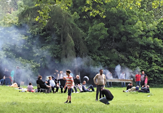 Barbecues on Highbury Fields