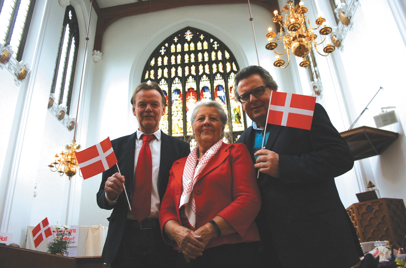 Lars Tharp at Danish Church of Saint Katharine