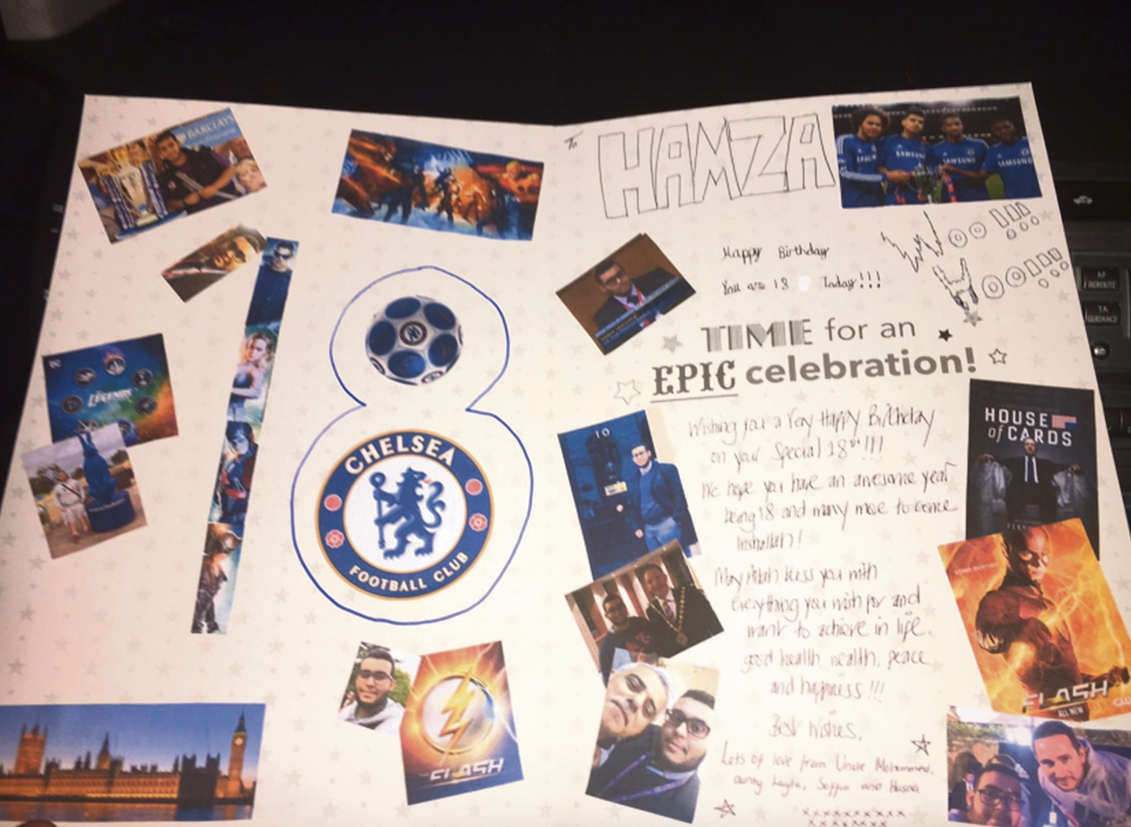 Happy returns for future MP? Hamza birhtday card