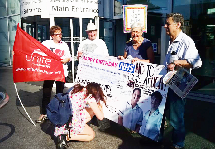 ‘£61m NHS cuts? We can’t do it’ nhs birthday 3 copy