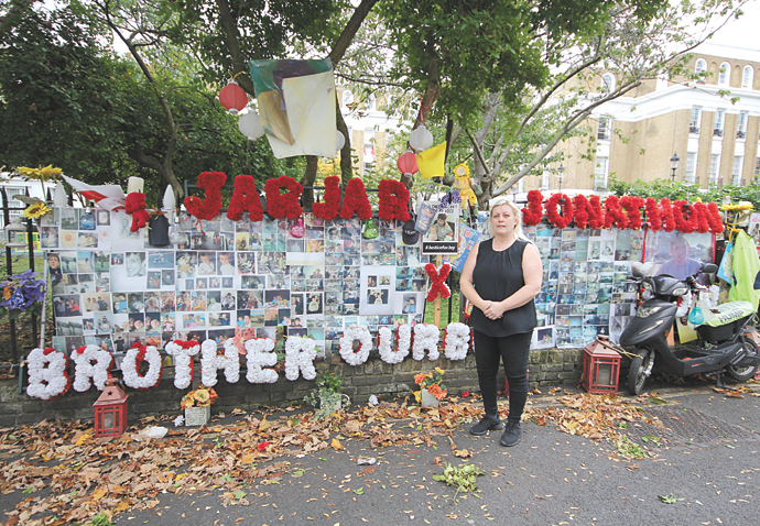 Michelle McPhillips at the Milner Square shrine