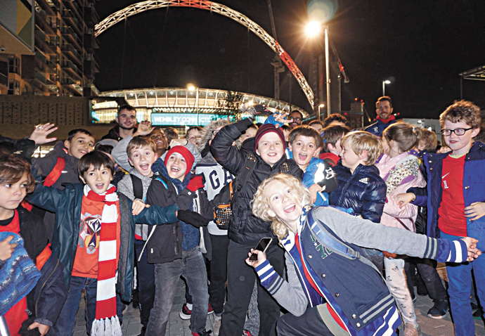 On our way to Wembley! Just Play-Wembley