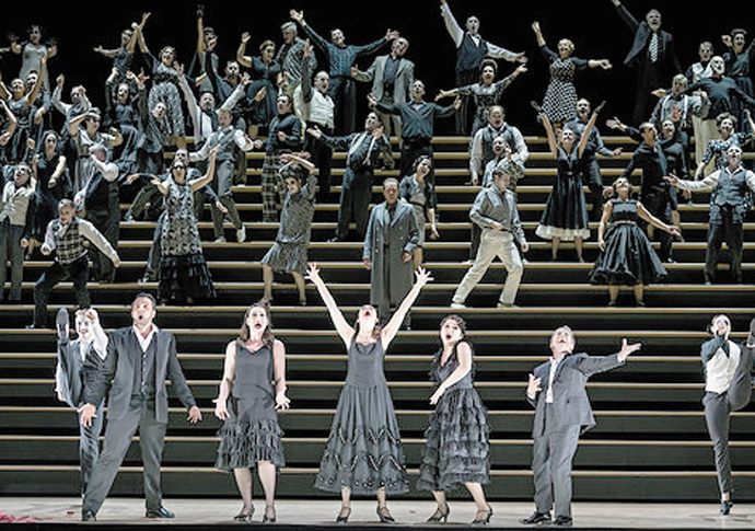 Carmen steps out of character in a new Royal Opera House staging of Bizet’s much-loved opera Carmen_Photograph by Bill Cooper