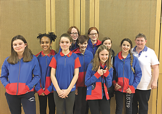 Guides lead public grilling of Town Hall leader Girl Guides at Town Hall