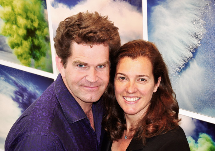 Colourful couple present new paint exhibition Rob and Nick Carter