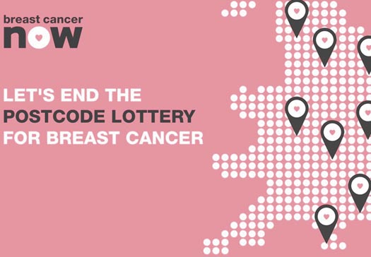 Write to MPs about the breast cancer postcode lottery lottery