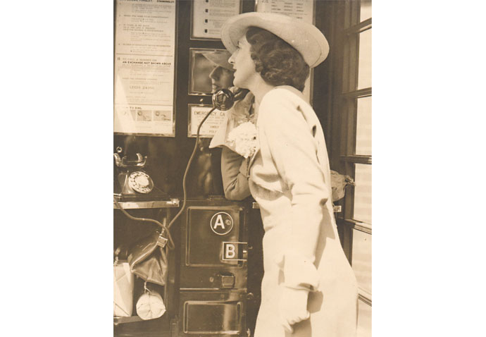 The problem with phone kiosks is not new Woman in phone box
