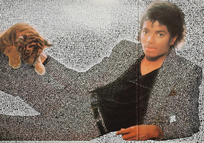 Prints of pop: Michael Jackson images go up on the wall Thriller (Black and White) by Graham Dolphin