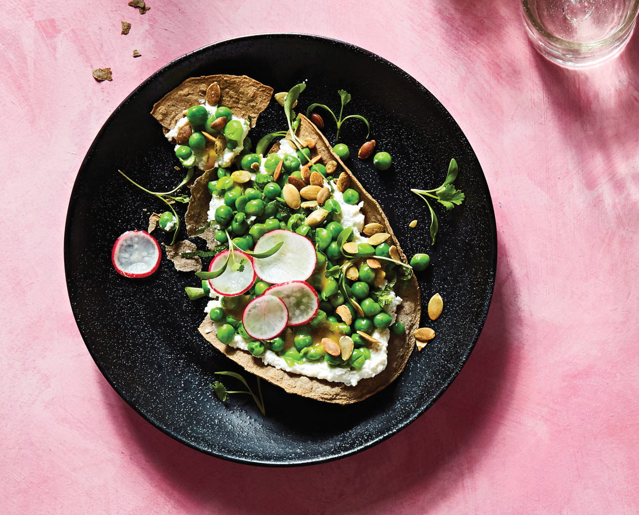 Wahaca – riders of the ‘crunch’ storm? Pea ricotta and mint tostada
