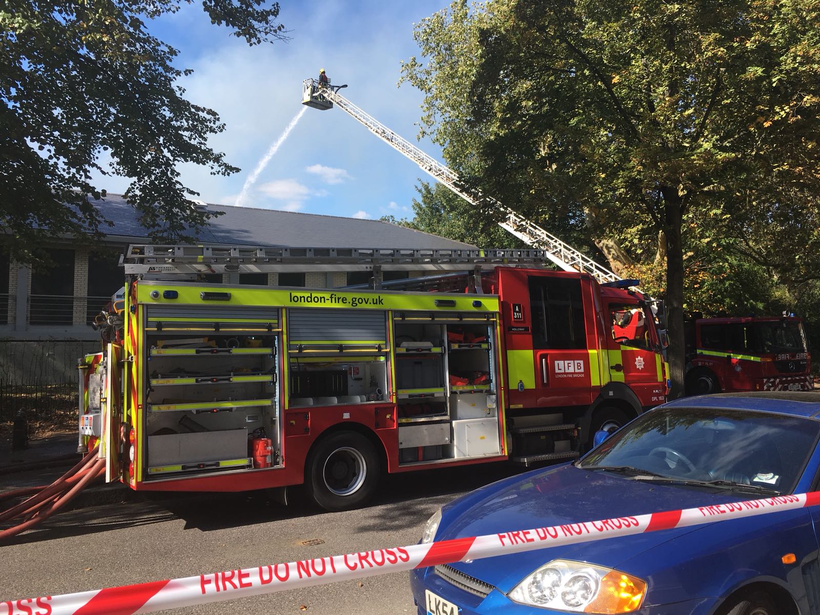 Fire brigade send 80 firefighters to tackle blaze at Highbury Leisure Centre 2018-09-25-PHOTO-00002146