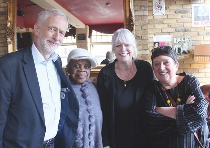 Solidarity with George… George Durack wake_Corbyn and line-up