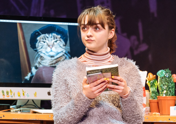 Review: I And You, at Hampstead Theatre Maisie Williams (Caroline) in I and You at Hampstead Theatre. Photo credit Manuel Harlan (2)