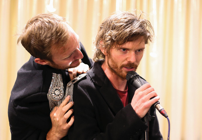 A Hero of our time image 14 (L-R James Marlowe as Grushnitsky Oliver Benentt as Pechorin)
