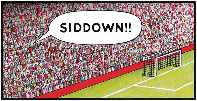 Arsenal Standing Cartoon