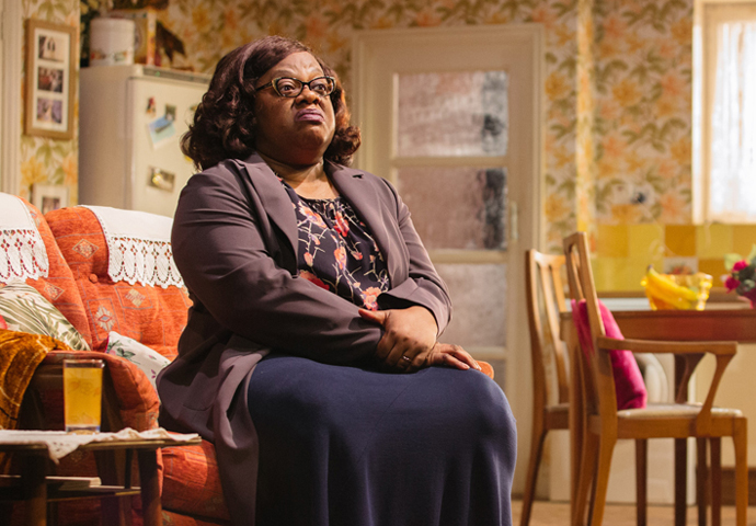 Review: Nine Night, at Trafalgar Studios Cecilia Noble as Aunt Maggie in Nine Night (c) Helen Murray 195