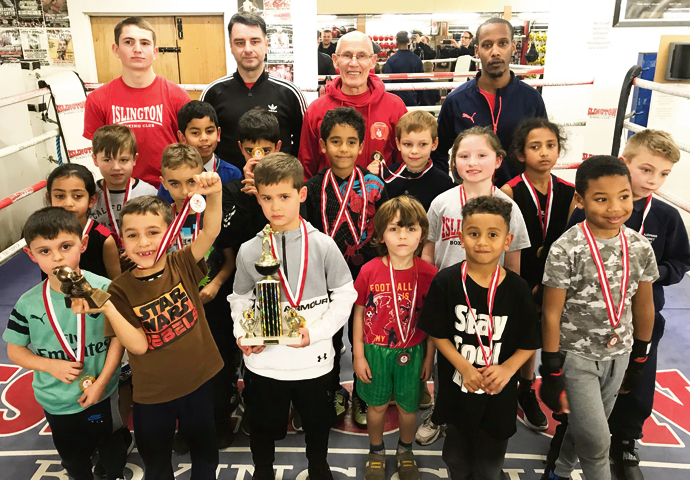 Junior Boxers from Islington Boxing Club
