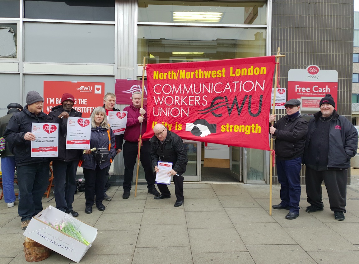 ‘Stripping post offices to bone’: Union slams close of Archway branch Screen Shot 2019-03-27 at 15.52.08