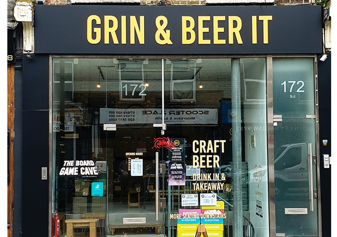 A grin and tonic for Blackstock Road Grin and beer It