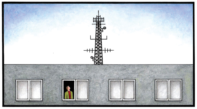 John Sadler mast cartoon