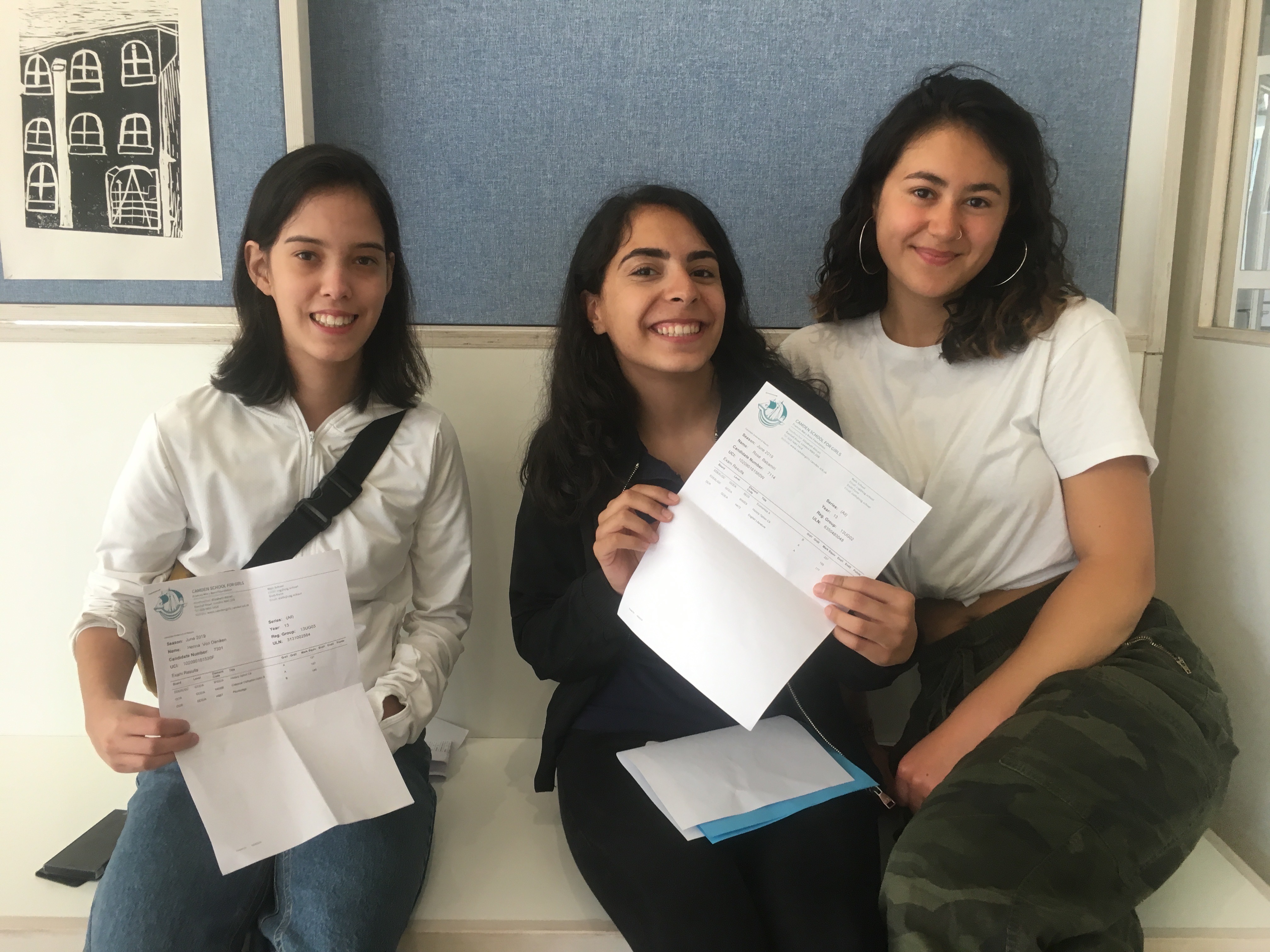 A-level results students