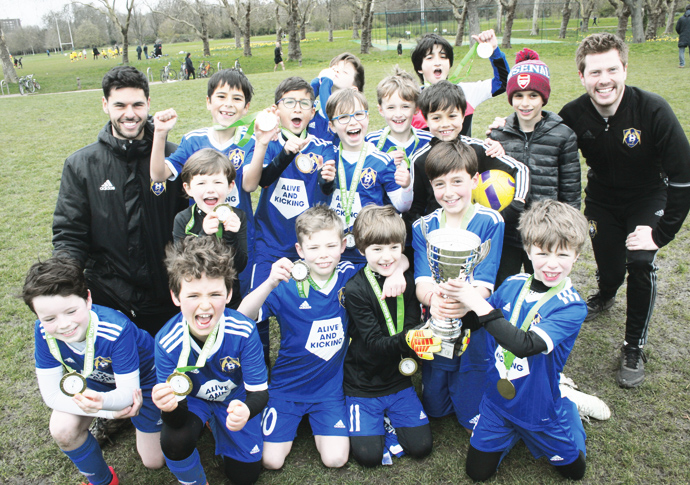 Bruv story: youth football coaches are united at new club Daryls Dragons-U9sCupWinners-Daryl Moore