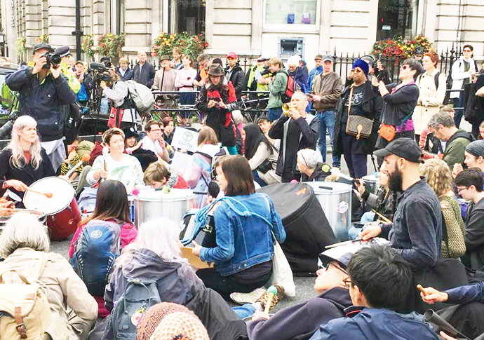 West End roads closed in climate protests EXTINCTION Rebellion