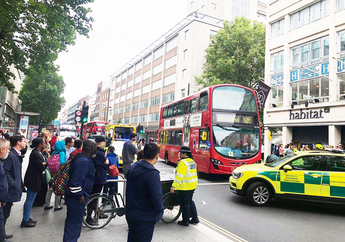 Tottenham Court Road 06-tcr collision june 2019---