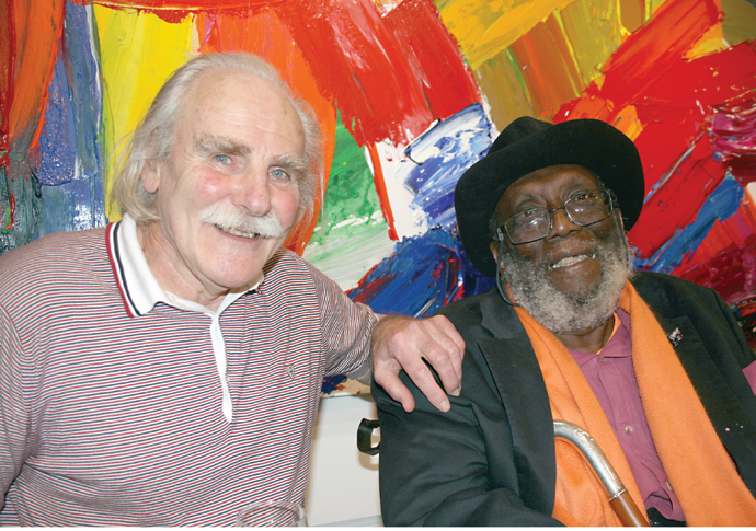 Colourful career of an accidental artist Alan Gouk and Frank Bowling
