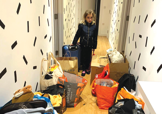 Finsbury Park flood victims vent their fury at Thames Water Nurhan Gurpinar with families posessions