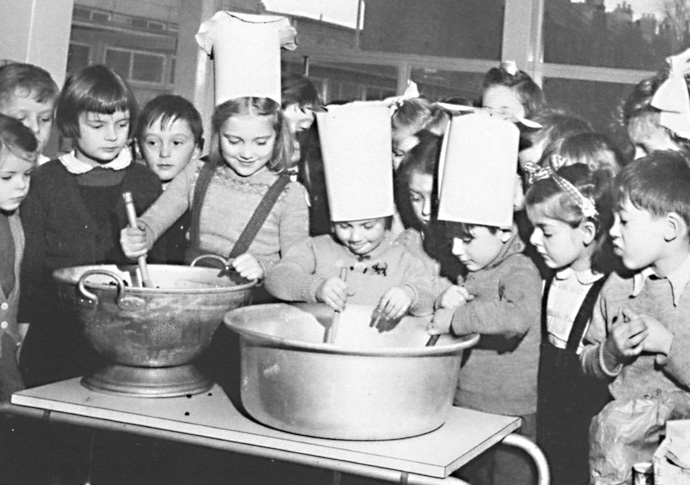 School report Gospel Oak Cooking class '53