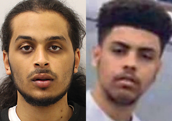 Arif Biomy left and victim Alex Smith