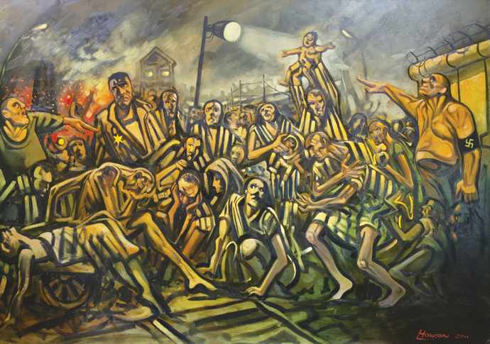 'Holocaust Crowd Scene 11' by Peter Howson OBE