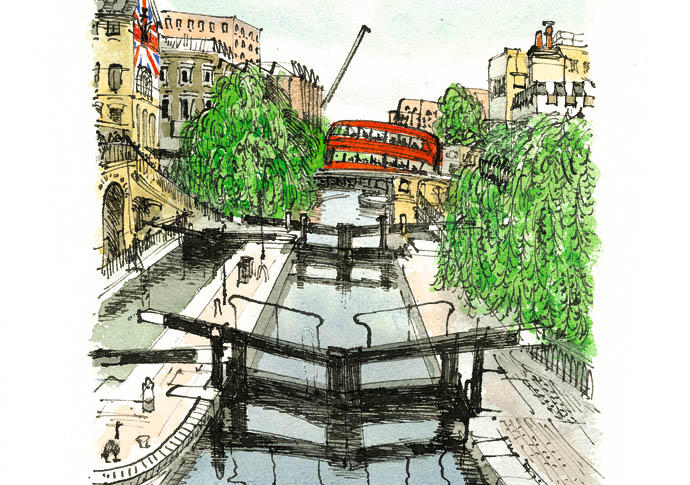 David Gentleman’s London eye Camden Lock