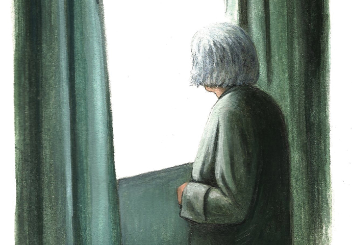An Old Lady cartoon