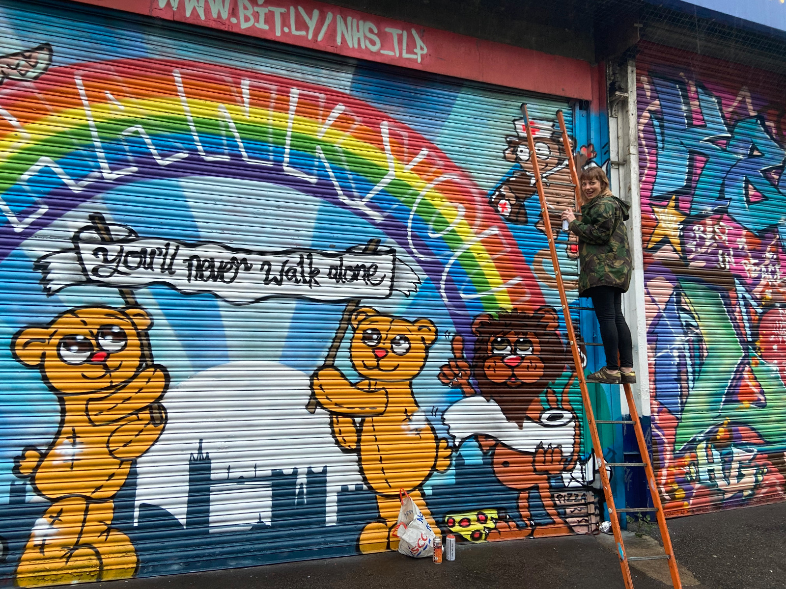 Artists paint mural for NHS and key workers on garage shutters CNJ Image 2020-04-30 at 10.33.37 (2)