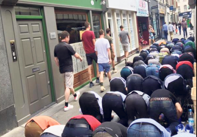 Islamic prayer in Berwick Street