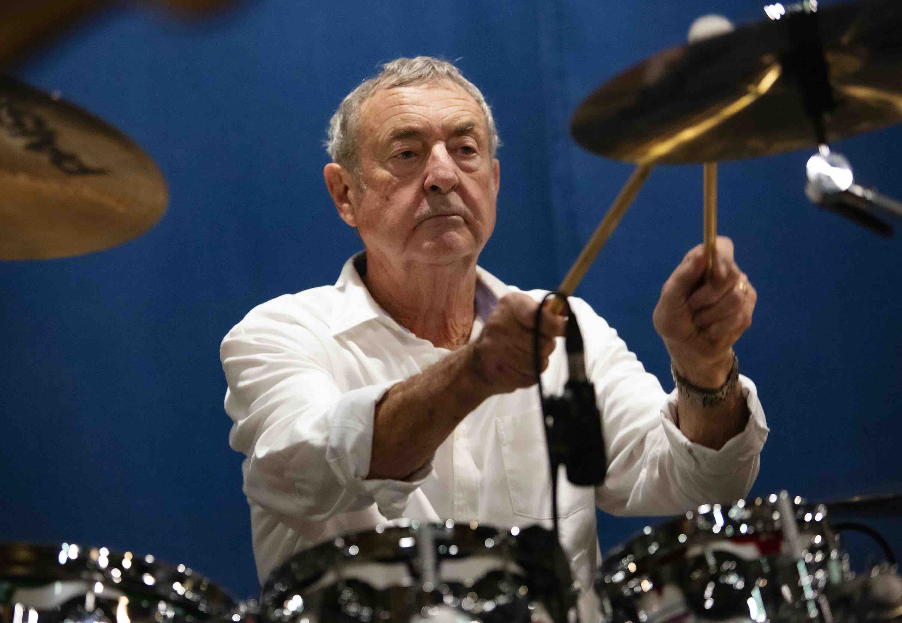 Nick Mason, Pink Floyd, January 2018, rehearsal for Saucers