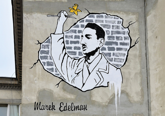 Ghetto blasters: when Warsaw fought back Mural in memory of Marek Edelman at 9b Nowolipki Street in Warsaw