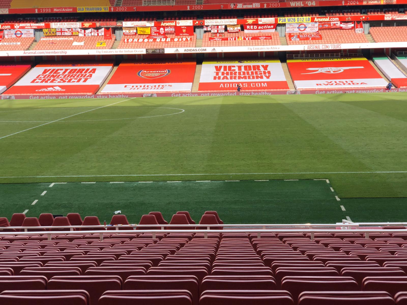 Arsenal show familiar frailties but win sends Watford down arsenal empty stadium