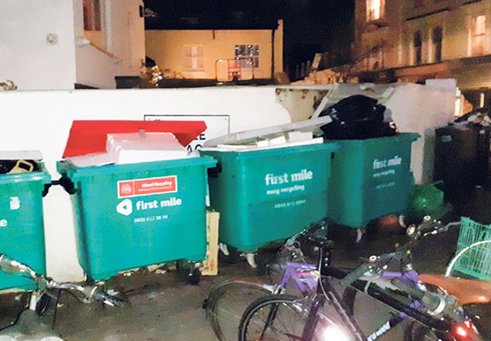 Belsize wheelie bins