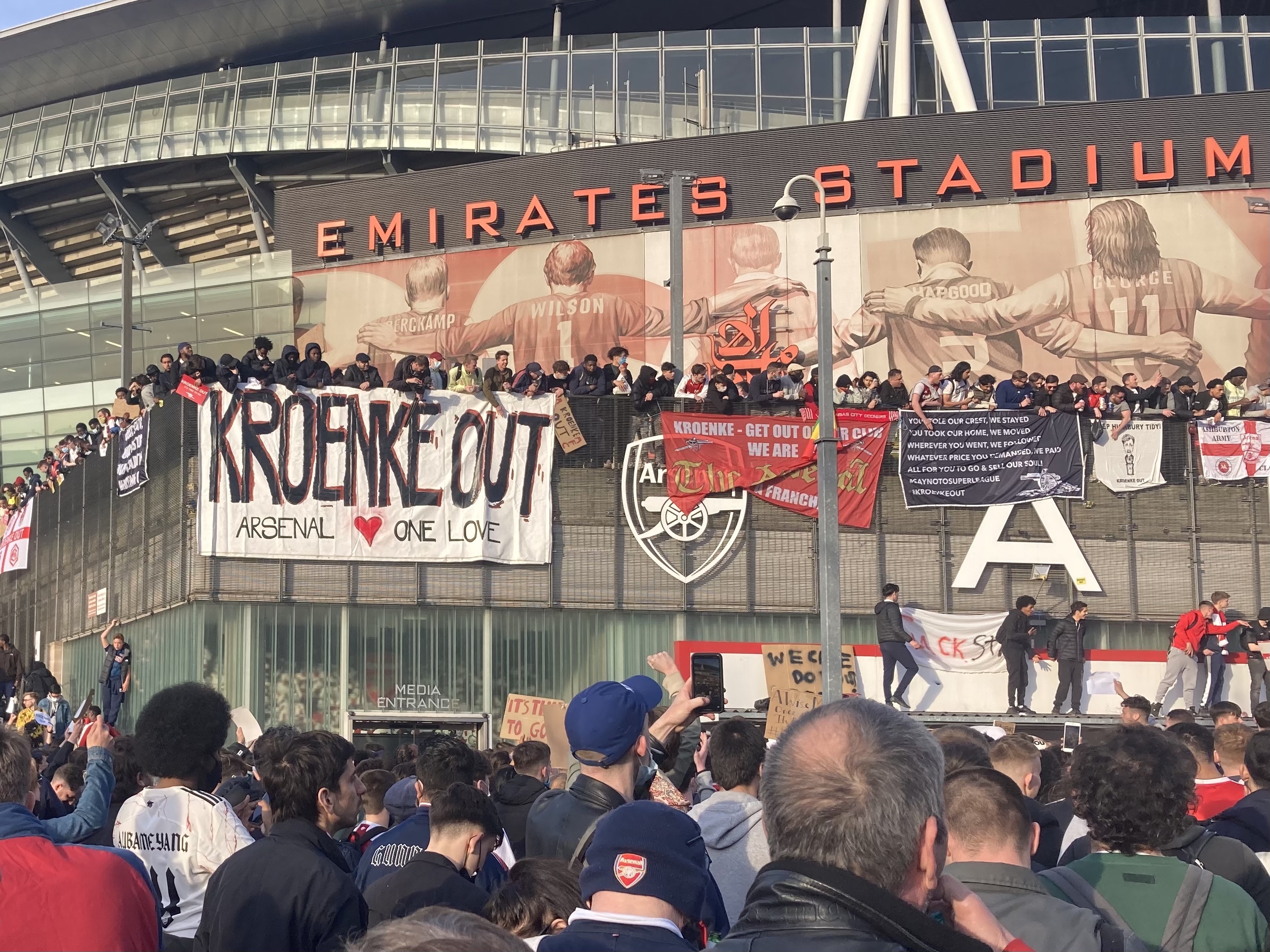 Arsenal protest