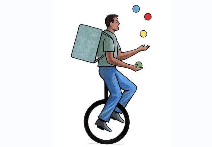 Reckless delivery riders Reckless Rider Cartoon