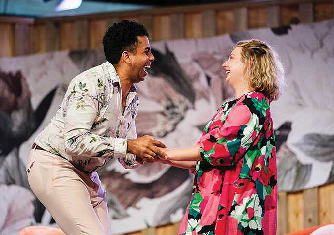 Michael Lyle and Beth Lilly in Game of Love and Chance credit Alex Brenner