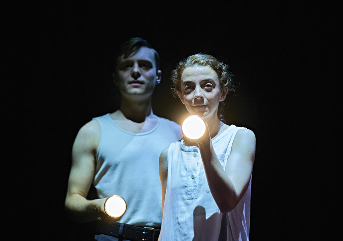 Review: Camp Siegfried, at Old Vic Camp Siegfried_Patsy Ferran (Her) and Luke Thallon (Him) in Camp Siegfried at The Old Vic_Photo by Manuel Harlan (7)