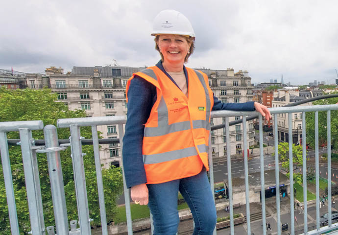 City council leader Rachael Robathan at Marble Arch Mound