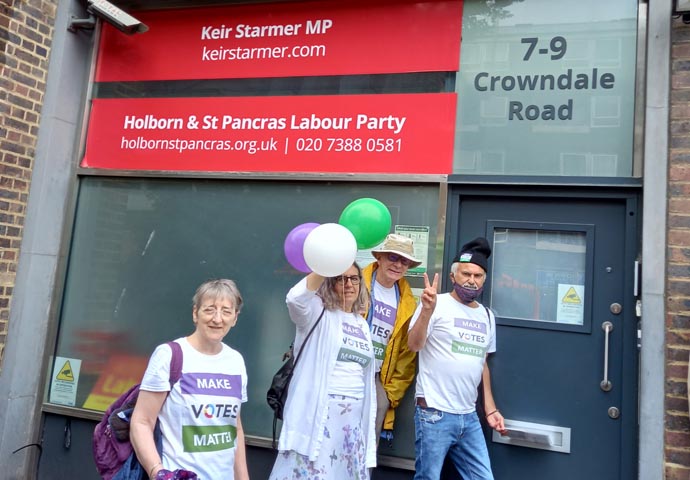 PR messages for Sir Keir Make Votes Matter activists