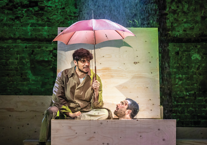 Review: Once Upon a Time in Nazi Occupied Tunisia, at Almeida Theatre Once Upon a Time Ethan Kai and Pierro Niel-Mee Photo credit Marc Brenner