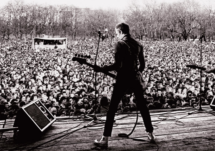Paul Simonon The Clash at Rock Against Racism concert Victoria Park 1978_Credit Syd-Shelton