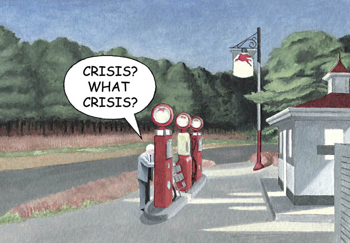 Fill ’em up with platitudes… Petrol Cartoon_John Sadler