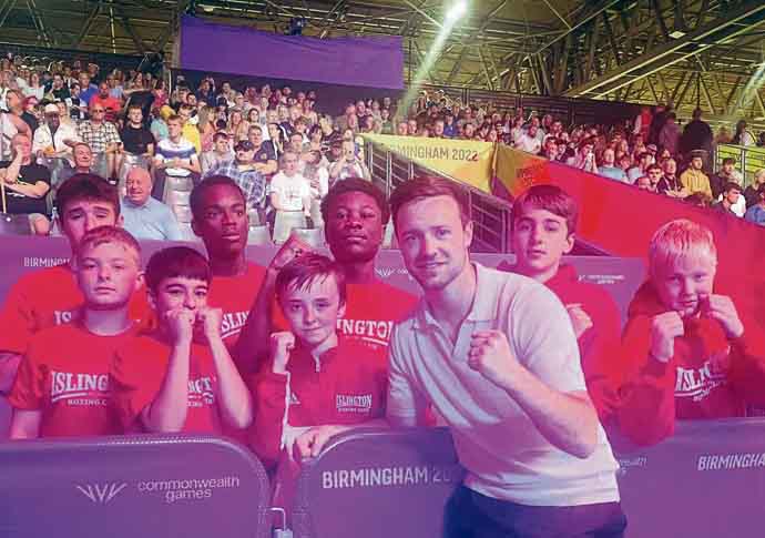 Games boys: boxers meet ring champ IBC Games